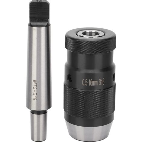 Schlüsselloses Bohrfutter Morse Tiper Quick Secronote Für Mt3 Säulenbohrmaschine - B16 0,5-16 Mm