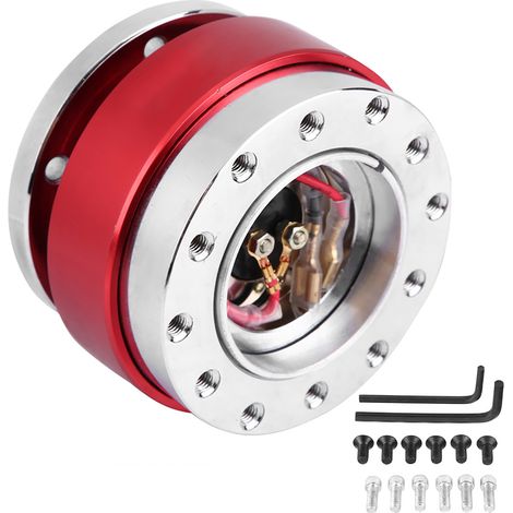 Schnellverschluss-nabenadapter Für Universallenkräder, Boss-kit Für Rennwagen, Rot