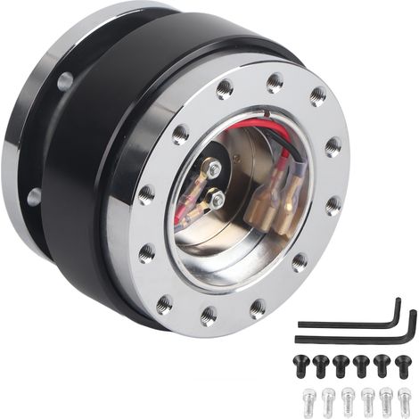Schnellverschluss-nabenadapter Für Universallenkräder, Boss-kit Für Rennwagen, Schwarz