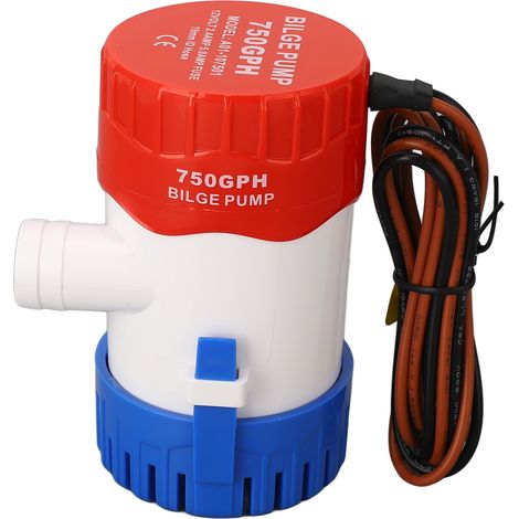 Geräuschlose Bilgenpumpe Für Boote, Tauchfähig, 12 V Gleichstrom, 750 Gph, Mikroablauf Für Gartenboote