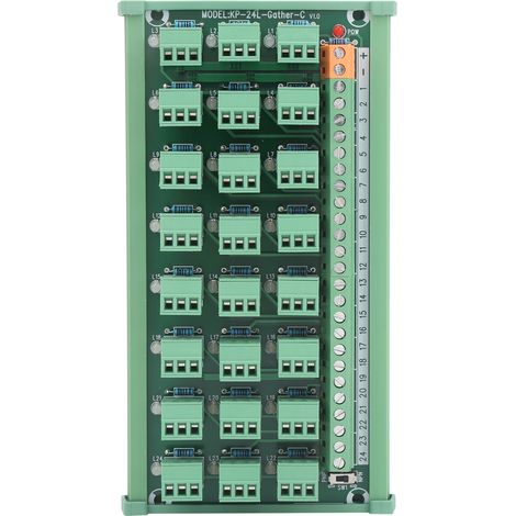3-draht-klemmenblock, 24 Kanäle, Npn/pnp-datenerfassungskarte, Kp24lgatherc-ausgang