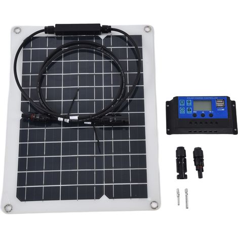 15w 40a Hocheffizientes Solarpanel-batterieladegerät-set, Stabilität Bei Schwachem Licht, Für Autos