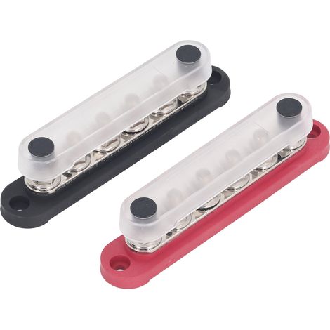 M8 Stromverteiler-klemmenblock, 2 Stück, Kupferplatte, Edelstahlklemmen, 150 A, 300 V Ac, 48 V Dc Batteriesammelschiene