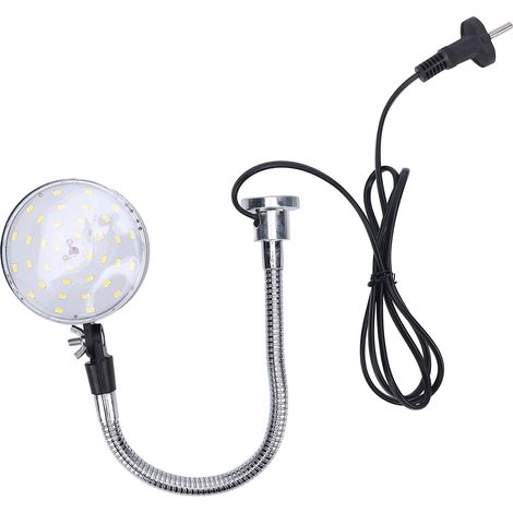Led-maschinenleuchte, 30 Cm, Flexibel, Schwanenhals, Magnetfuß, Für Drehmaschinen, Werkbänke, Werkstätten, Industriebeleuchtung, Eu-stecker