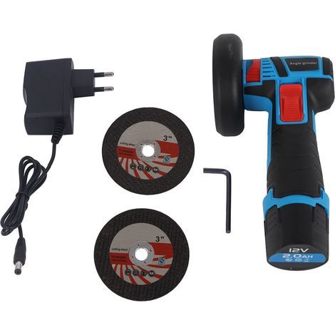 Akku-winkelschleifer, Mini-elektroschleifgerät, Wiederaufladbar, Bürstenlos, Eu-stecker 100–240 V