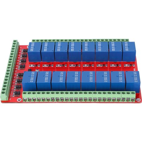 16-kanal-relaismodul-schnittstellenplatine Mit Isoliertem Ausgang, High/low-pegel-triggerung (dc 24 V)