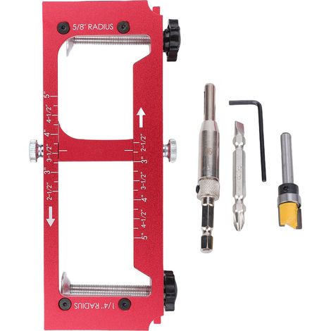 Türscharnierschablone, Hocheffizientes Montage-set Für Einstechmaschinen Aus Aluminiumlegierung Für Verschiedene