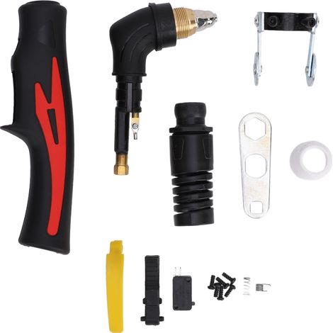 Schneidbrennerkopf, Cnc-plasmaschneidkörper 10a–80a P80, Schweißgerätezubehör, Rötlich-schwarz