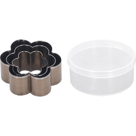 Blumenförmiger Lederschneider, 3-teilig, 30, 40, 50 Mm, Stanzform Aus Legiertem Stahl, Stempelform Für Diy-bastelarbeiten