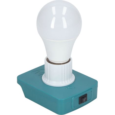 Led-lampe Mit Rutschfestem Schraubsockel, E27-fassung, Tragbar, Kompatibel Mit 18-v-batterien Der Bl-serie, Weiß