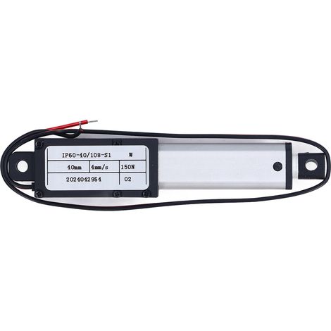 Mini-bewegungsaktuator, 40 Mm Hub, 150 N Schubkraft, 4 Mm/s Geschwindigkeit, Aluminium-linearmotor, 12 V
