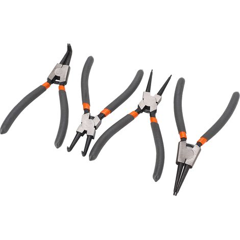 Handwerkzeugset Aus Kohlenstoffstahl, Sprengringzange, Sicherungsringzange, Für Reparatur- Und Wartungsarbeiten, 4-teilig