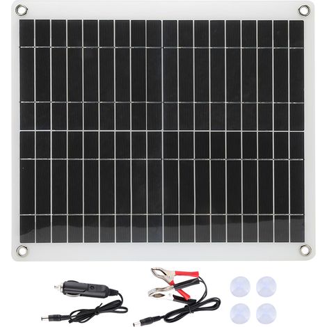 Tragbares, Flexibles 25-w-solarpanel-ladegerät Aus Polykristallinem Material Für Outdoor-reisen, Camping Und Wohnmobile
