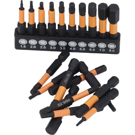 Sechskantbits Mit 1/4-zoll-schaft, Magnetisches Bit-set Aus Legiertem Stahl (zoll/metrisch) Für Schraubendreher Und Schlagbohrmaschinen, 20-teilig