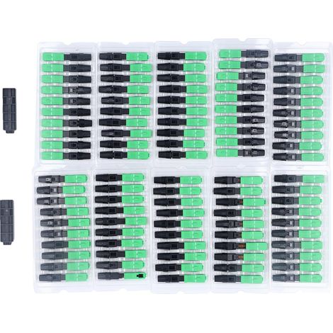 Sc Upc Glasfaser-schnellverbinder, Vorintegrierter Optischer Konverteradapter Mit Quadratischem Abs-kopf