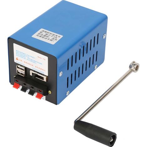 Tragbarer Hochleistungs-ladegenerator Mit Handkurbel, Usb-lade-notstromaggregat