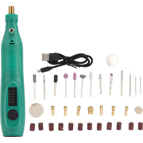 3,7-v-akku-rotationswerkzeug-set, Variable Drehzahl, Mini-elektroschleifstift Zum Gravieren Und Polieren