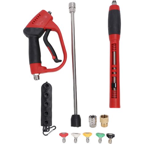 Verlängerungsrohr-set Für Hochdruckreiniger, M22-edelstahlanschluss, 5 Düsenaufsätze, Elektrisches Zubehör Für 5200 Psi