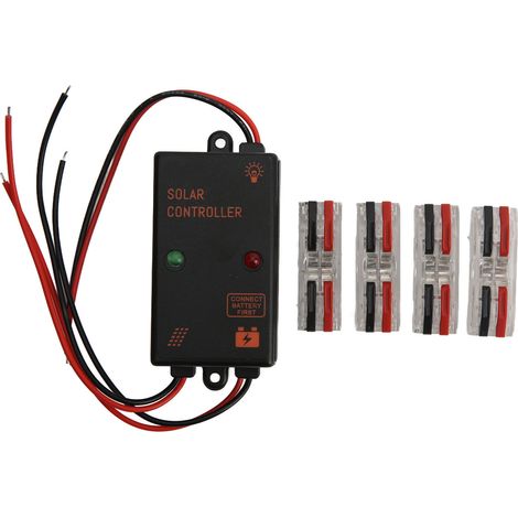 Ip67 Wasserdichter Solarmodul-laderegler, 24 Stunden Betriebsdauer, Pwm-ladung, 5 A, 6 V, 12 V, Automatische Anpassung