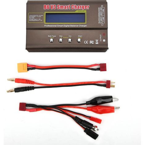 B6v3 80w Modellflugzeug-akkuladegerät Mit Intelligenter Digitaler Balancerfunktion Dc11,0-18,0v