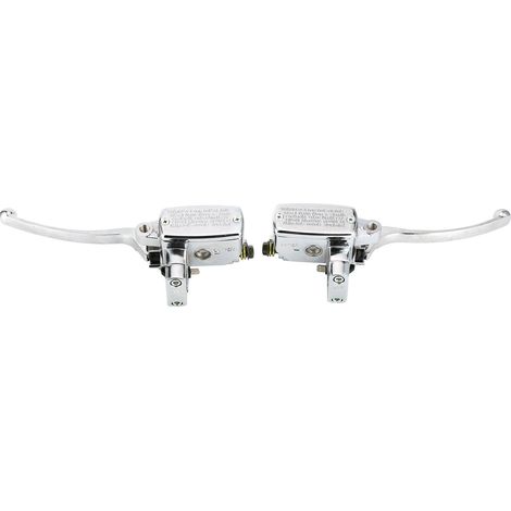 Hydraulischer Brems- Und Kupplungs-hauptzylinder Mit Hebelpumpe, Silber, Für Motorräder Und Atvs Mit 1-zoll-lenker