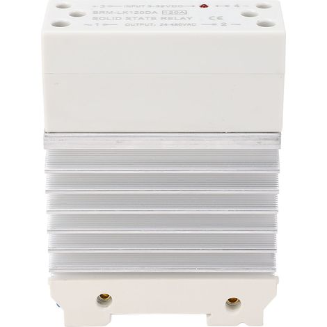 Dc/ac-halbleiterrelais, 120 A Eingang, 3–32 V Dc, 24–480 V Ac Ausgang, Einphasiges Ssr-modul Mit Kühlkörper