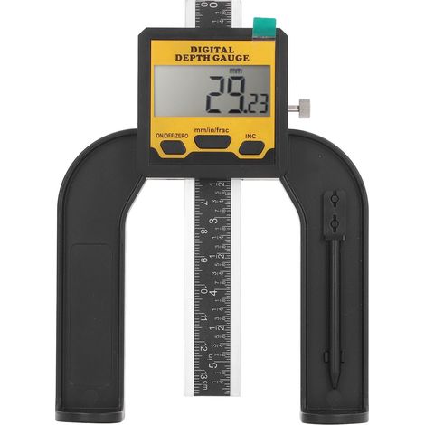 Digitales Tiefenmessgerät, 0,01 Mm Auflösung, Höhenmessgerät Und Holzbearbeitungsgerät Mit Magnetfuß
