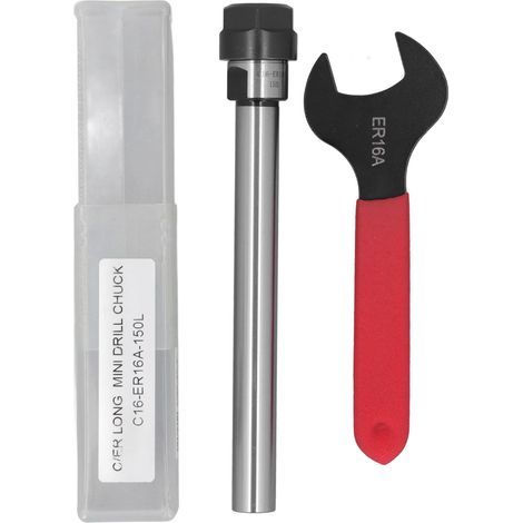 C16 Er16a 150l Spannzangenfutter-verlängerungsstange, Gerade Stangenstütze Mit Schraubenschlüssel Für Cnc-drehmaschine