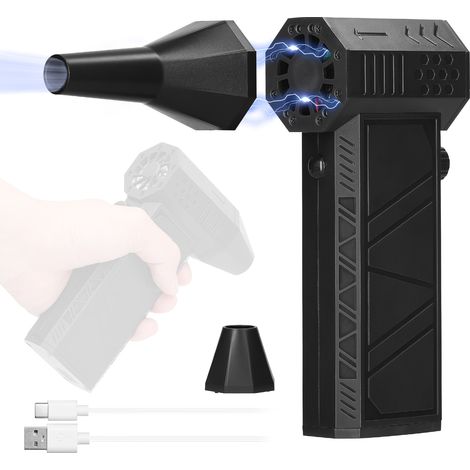 X6 Tragbarer Jet-ventilator, 130.000 U/min, 52 M/s Windgeschwindigkeit, Bürstenloser Motor, Kanal-turbo-ventilator, Hochleistungs-kanal-staubgebläse, Tastaturreinigungswerkzeug