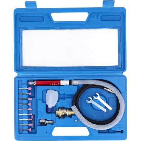 Pneumatischer Bleistift-stichwerkzeug-satz Mit 1/4-zoll-einlass, Mikro-stichschleifer-set, Tragbares Polier- Und Gravierwerkzeug (spanngröße: 1/8 Zoll)