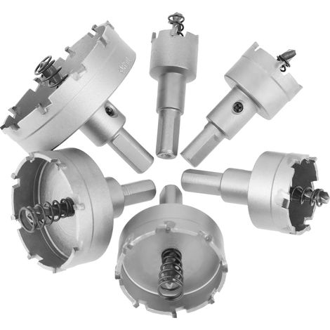 Kimiss Hochpräzisions-lochsägen-set, 7-teilig, 22–65 Mm, Hartmetall-lochsägen Für Die Metallbearbeitung – Langlebig Und Scharf