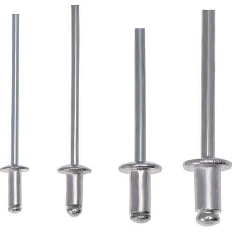 200-teiliges, Robustes Handnietenset, 2,4/3,2/4,0/4,8 Mm Nietensatz, G-a-tool Sortiment An Aluminiumnieten Für Fahrzeuge, Leder, Metall Und Kunststoff