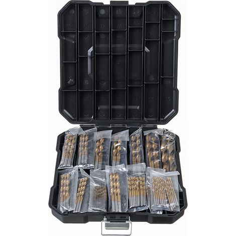 Viagasafamido Hochgeschwindigkeits-bohrerset, Robust Und Langlebig, Bohrwerkzeuge, 1,5 Mm Bis 10 Mm, Mit Aufbewahrungsbox, Für Bohrarbeiten (99-teiliges Set)