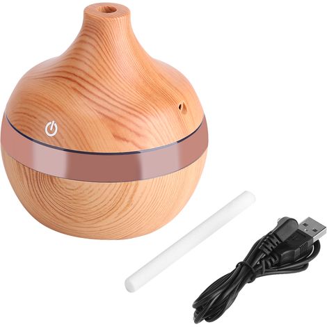 300-ml-usb-luftbefeuchter Mit Led-touch-funktion Und Holzmaserung