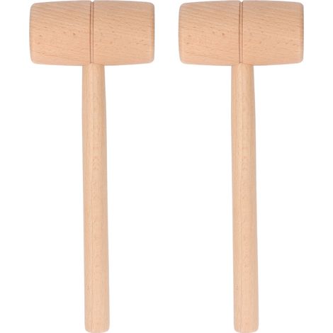 Holzhammer Mit Versenkter Gelenkverbindung, Mehrzweck-holzhammer Für Fabrikarbeiten, Möbelmontage, Meeresfrüchteschnitzen, Spalten, 2 Stück