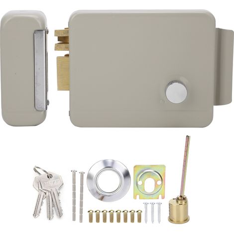 Elektrisches Türschloss-set Für Die Zutrittskontrolle In Wohnanlagen, 2-draht, Bidirektionale Elektromagnetische Türschlösser Mit Sprachsteuerung, 9–12 V