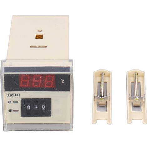 Einstellbarer Temperaturregler Typ E, 220 V Wechselstrom, Digitales Lcd-thermostat 0–399 °c, Xmtd-2001