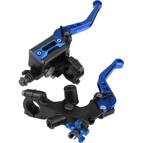 Motorrad-kupplungs- Und Bremshebelsatz, Hauptbremszylinderhebel, Motorrad-brems- Und Kupplungshebel Für Die Meisten Motorräder Mit 7/8"-lenker (1 Paar) (blau)
