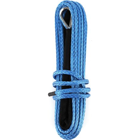 Seilwinde, 15 M Kabel, 7700 Lbs, Nylon-anhänger-bergegurt Für Suv, Atv, Utv, Kofferraum, Blau