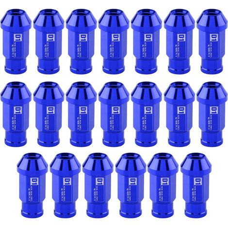Rennrad-aluminiummutter M12x1,5 Autoreifenschraube (blau)