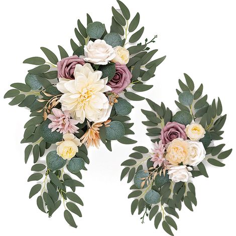 Künstlicher Blumenbogen, Fascia Flower, Hochzeitsbögen Für Zeremonie, Feier Und Empfang, Hintergrunddekoration (x)