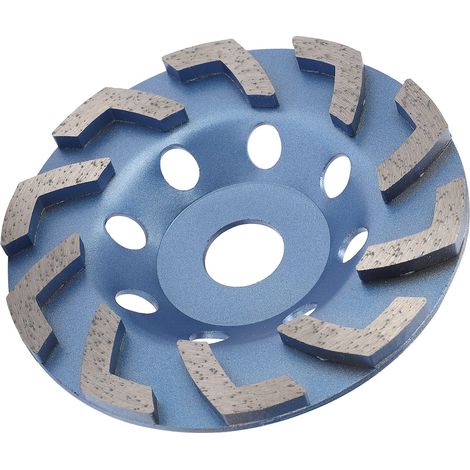 10l Diamantschleifscheibe Mit Blauen Zähnen, 125 Mm, Zum Schleifen Von Beton, Stein Und Zement
