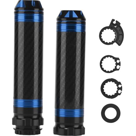 Motorradlenkerabdeckung Aus Kohlefaser, 2-teilig, Korrosionsbeständig, Wasserdicht, Universell Für 7/8-zoll-lenker, Blau