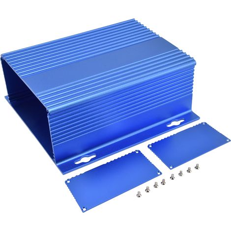 Elektrisches Gehäuse Aus Aluminiumlegierung, Projekt-anschlussdose, Geteiltes Gehäuse 61 X 147 X 155 Mm, Mattblau