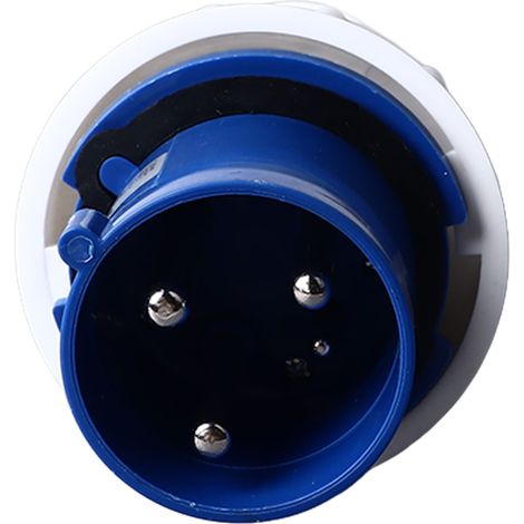 Wasserdichter Industriestecker, Stabile Verbindung, Stecker/buchse, 3-polig, Stromversorgung 63 A, 220–250 V