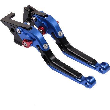 Paar Klappbare, Ausziehbare Brems- Und Kupplungshebel, Passend Für Yamaha Xmax 250, 300, 400 Und 125 (2018–2021), Blau-schwarz, Ohne Logo