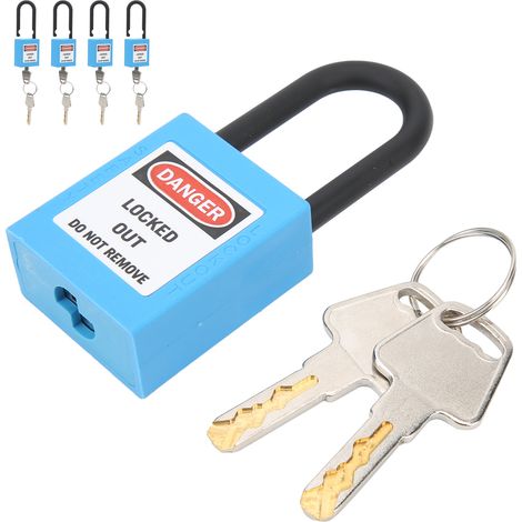 Sets Isolierter Nylon-sicherheitsschlösser, 38 Mm, Robust, Staubdicht, Mit Schlüssel