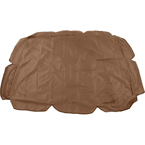 Oxford 210d Drehsessel Mit Silberner Beschichtung, Wasserdicht, Uv-beständig, Für Den Außenbereich, Terrasse, Gartenstuhl, 142 X 120 X 18 Cm, Kaffeebraun