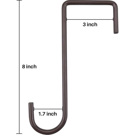 Set Mit 6 Stahl-zaunhaken Für Den Innen- Und Außenbereich, Zum Aufhängen Von Lampen, Pflanzen Und Pflanzgefäßen. (10226955)