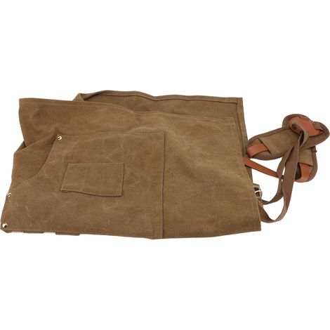 Wasserdichte Werkzeugschürze Aus Canvas Mit 8 Taschen Und Einer Magnettasche, Verstellbarem Kreuzgurt Am Rücken Für Friseure Und Schreiner